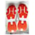 Sneakers Hermès HOROS CHEVRE VELOUR Eggshell Bianco sporco  - vista 6