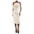 Mara Hoffman Vestido midi blanco con apliques florales - talla UK 6
