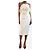 Mara Hoffman Vestido midi blanco con apliques florales - talla UK 6 - vista 3