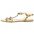 Valentino Gold Rockstud Glitzer Gummisandalen - Größe EU 39