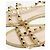Valentino Gold Rockstud Glitzer Gummisandalen - Größe EU 39 - Ansicht 4