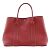 Hermès Borsa Tote PM Hermes Garden in pelle Negonda rossa Rosso