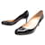 CHRISTIAN LOUBOUTIN SHOES SIMPLE PUMP 38 PATENT LEATHER + DUST BAG Black  ref.2146082