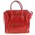 Céline Celine Luggage Micro Shopper Handtasche Rot