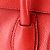 Céline Celine Luggage Micro Shopper Handtasche Rot - Ansicht 10