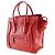 Céline Celine Luggage Micro Shopper Handtasche Rot - Ansicht 2