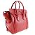 Céline Celine Luggage Micro Shopper Handtasche Rot - Ansicht 3