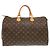 Borsa Louis Vuitton Speedy 40 Monogram Marrone Monogramma - vista 3
