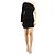 Schwarzes, gerafftes Minikleid mit einem Schulterträger von Alexandre Vauthier