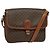 Céline Borsa a spalla in tela Macadam CELINE in pelle PVC marrone oro Auth 116597 D'oro