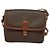 Céline Borsa a spalla in tela Macadam CELINE in pelle PVC marrone oro Auth 116597 D'oro - vista 13