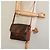 Céline Borsa a spalla in tela Macadam CELINE in pelle PVC marrone oro Auth 116597 D'oro - vista 25