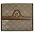 Céline Vintage Celine Paris Leather Monogram Wallet Beige Brown