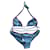 Costume da bagno 2 pezzi Chanel 36 Blu Poliammide