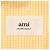 Camicia con colletto button-down AMI in cotone biologico a quadri gingham giallo con logo ricamato - vista 4