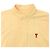 Camicia con colletto button-down AMI in cotone biologico a quadri gingham giallo con logo ricamato - vista 5