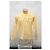 Camicia con colletto button-down AMI in cotone biologico a quadri gingham giallo con logo ricamato - vista 6