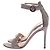 Sandali GIANVITO ROSSI T.EU 38.5 Pelle Argento - vista 3