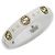 Anello Gucci Icon Band in ceramica e oro giallo Bianco D'oro