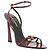 Yves Saint Laurent Schuhe Sandalen mit Absatz Lila 110 Rot