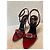 Yves Saint Laurent Schuhe Sandalen mit Absatz Lila 110 Rot - Ansicht 4