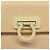 Bolso de mano Gancini de goma beige Auth KD319 de Salvatore Ferragamo - vista 14