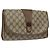 GUCCI GG Supreme Web Sherry Line Clutch Bag PVC Beige 89 01 030 Auth ep8459