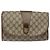 GUCCI GG Supreme Web Sherry Line Clutch Bag PVC Beige 89 01 030 Auth ep8459 - vista 2