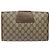 GUCCI GG Supreme Web Sherry Line Clutch Bag PVC Beige 89 01 030 Auth ep8459 - vista 3