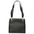 Borsa a spalla Gancini in pelle nera e argento autentica Salvatore Ferragamo MX070 Nero - vista 2