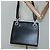 Borsa a spalla Gancini in pelle nera e argento autentica Salvatore Ferragamo MX070 Nero - vista 22