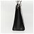 Borsa a spalla Gancini in pelle nera e argento autentica Salvatore Ferragamo MX070 Nero - vista 4