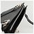 Borsa a spalla Gancini in pelle nera e argento autentica Salvatore Ferragamo MX070 Nero - vista 6