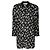 Schwarz-weiße Blumenbluse Gianni Versace Sand