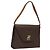 Céline Borsa a spalla in tela Macadam CELINE in pelle PVC marrone oro Auth MX221 D'oro