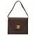 Céline Borsa a spalla in tela Macadam CELINE in pelle PVC marrone oro Auth MX221 D'oro - vista 2