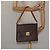 Céline Borsa a spalla in tela Macadam CELINE in pelle PVC marrone oro Auth MX221 D'oro - vista 25