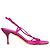 Sandali con tacco a strappo Alberta Ferretti Rosa