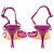Sandali con tacco a strappo Alberta Ferretti Rosa - vista 3
