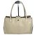 Vintage Courreges Ledertasche Beige Weiß