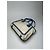 Vintage Céline Paris Canvas Leder Tasche Blau Beige - Ansicht 11