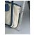 Vintage Céline Paris Canvas Leder Tasche Blau Beige - Ansicht 14