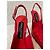 Dolce & Gabbana Slingback-Schuhe aus lackiertem Leder Rot - Ansicht 5