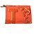 Silk In Hermès Borsa a Spalla Donna Hermes Silky City MM Arancione - vista 9
