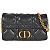 Christian Dior Dior CARO Macrocannage Borsa a Spalla con Catena Nero