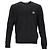 Pull en coton noir avec patch logo Stone Island