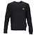 Pull en coton noir avec patch logo Stone Island - vue 6