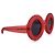 Jeremy Scott Gafas de sol oversize JSPool/1 rojas de Linda Farrow 145 mm - vista 2