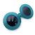 Jeremy Scott Gafas de sol oversize JSPool/3 azules de Linda Farrow 145 mm Turquesa - vista 3