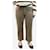Autre Marque Khaki wide-leg jeans - size UK 10 Brown Cotton  ref.2151228
